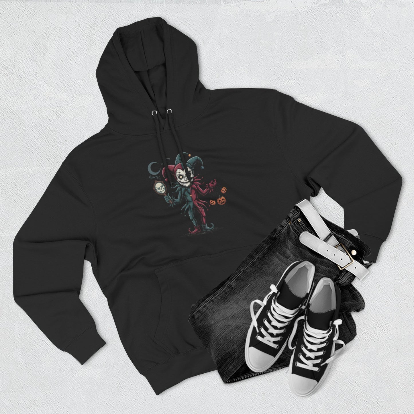 Funny Halloween Fleece Hoodie, Cozy Costume Sweatshirt, Spooky Joke Hoodie, Trick or Treat Apparel, Unique Gift for Halloween