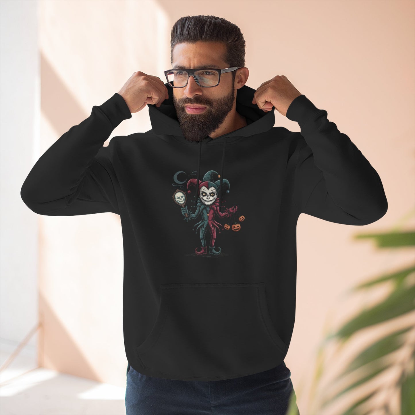 Funny Halloween Fleece Hoodie, Cozy Costume Sweatshirt, Spooky Joke Hoodie, Trick or Treat Apparel, Unique Gift for Halloween