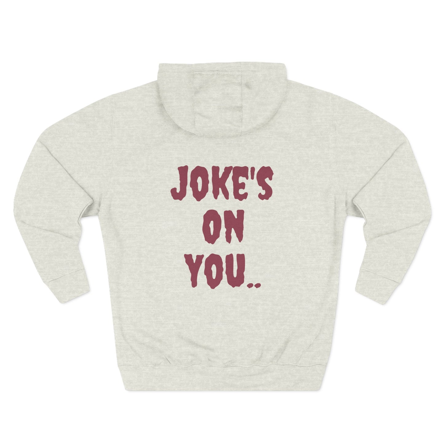 Funny Halloween Fleece Hoodie, Cozy Costume Sweatshirt, Spooky Joke Hoodie, Trick or Treat Apparel, Unique Gift for Halloween