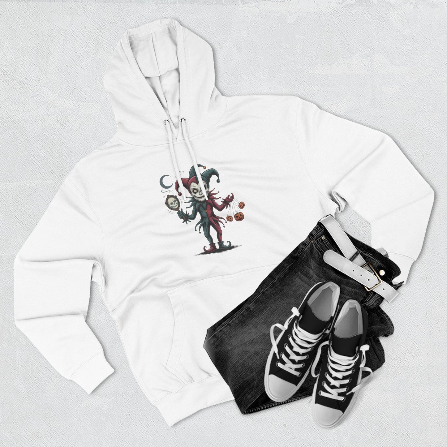 Funny Halloween Fleece Hoodie, Cozy Costume Sweatshirt, Spooky Joke Hoodie, Trick or Treat Apparel, Unique Gift for Halloween