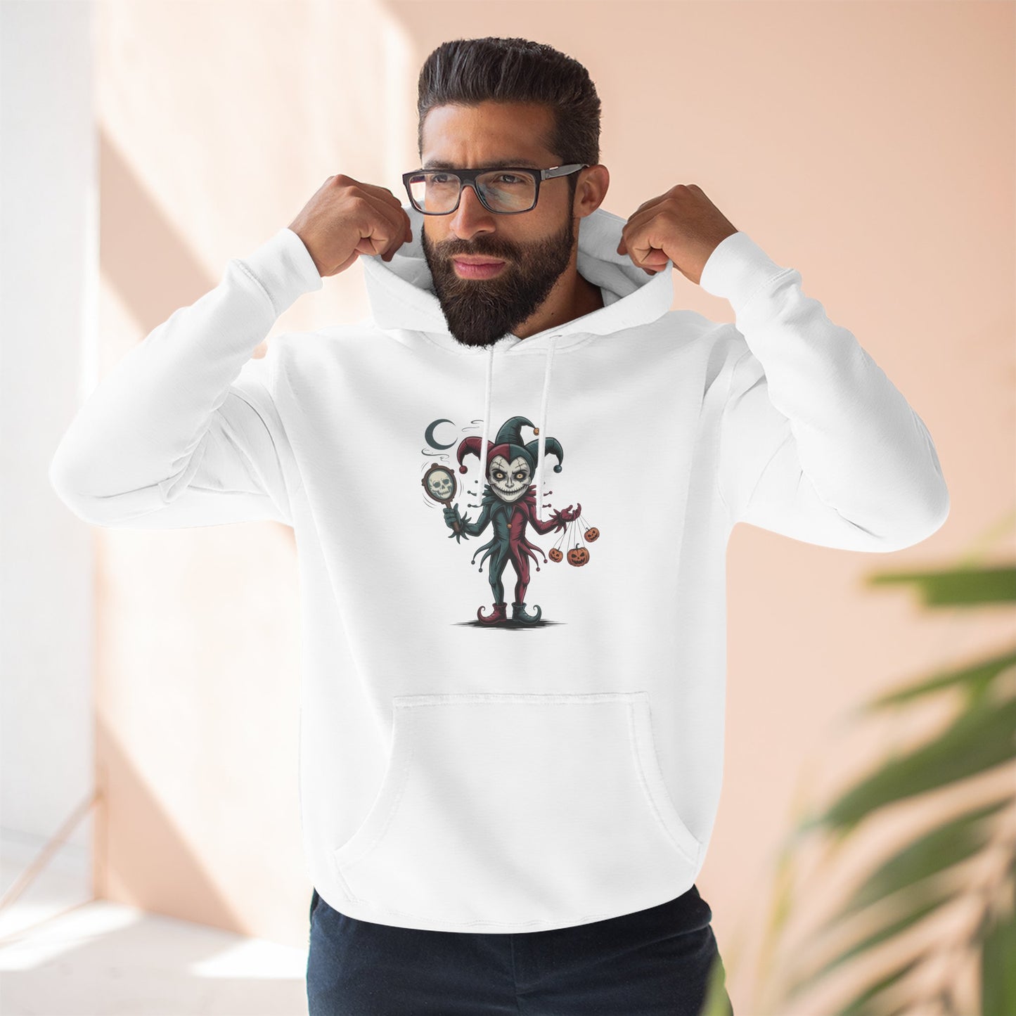 Funny Halloween Fleece Hoodie, Cozy Costume Sweatshirt, Spooky Joke Hoodie, Trick or Treat Apparel, Unique Gift for Halloween
