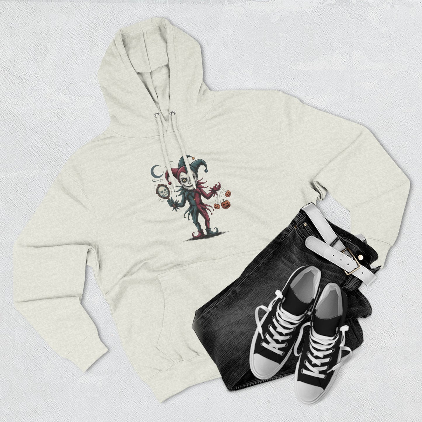 Funny Halloween Fleece Hoodie, Cozy Costume Sweatshirt, Spooky Joke Hoodie, Trick or Treat Apparel, Unique Gift for Halloween