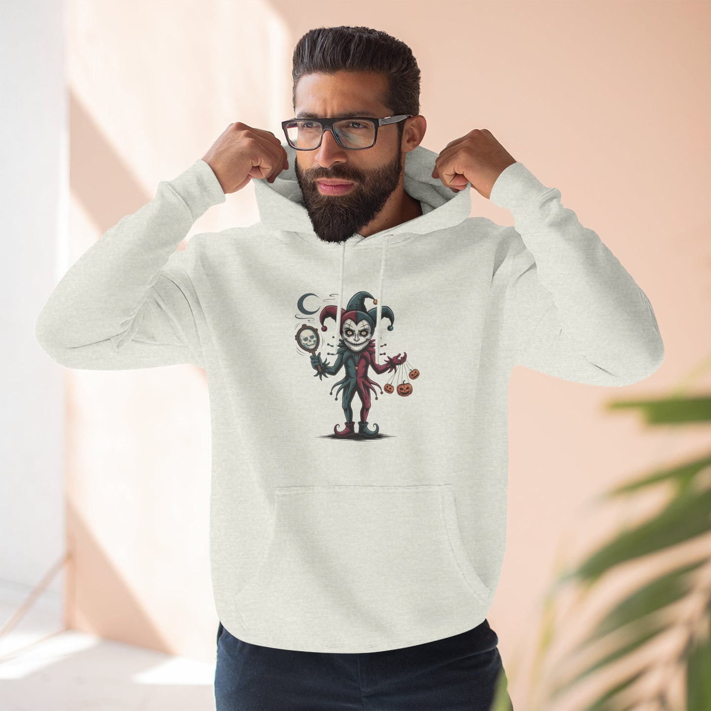 Funny Halloween Fleece Hoodie, Cozy Costume Sweatshirt, Spooky Joke Hoodie, Trick or Treat Apparel, Unique Gift for Halloween