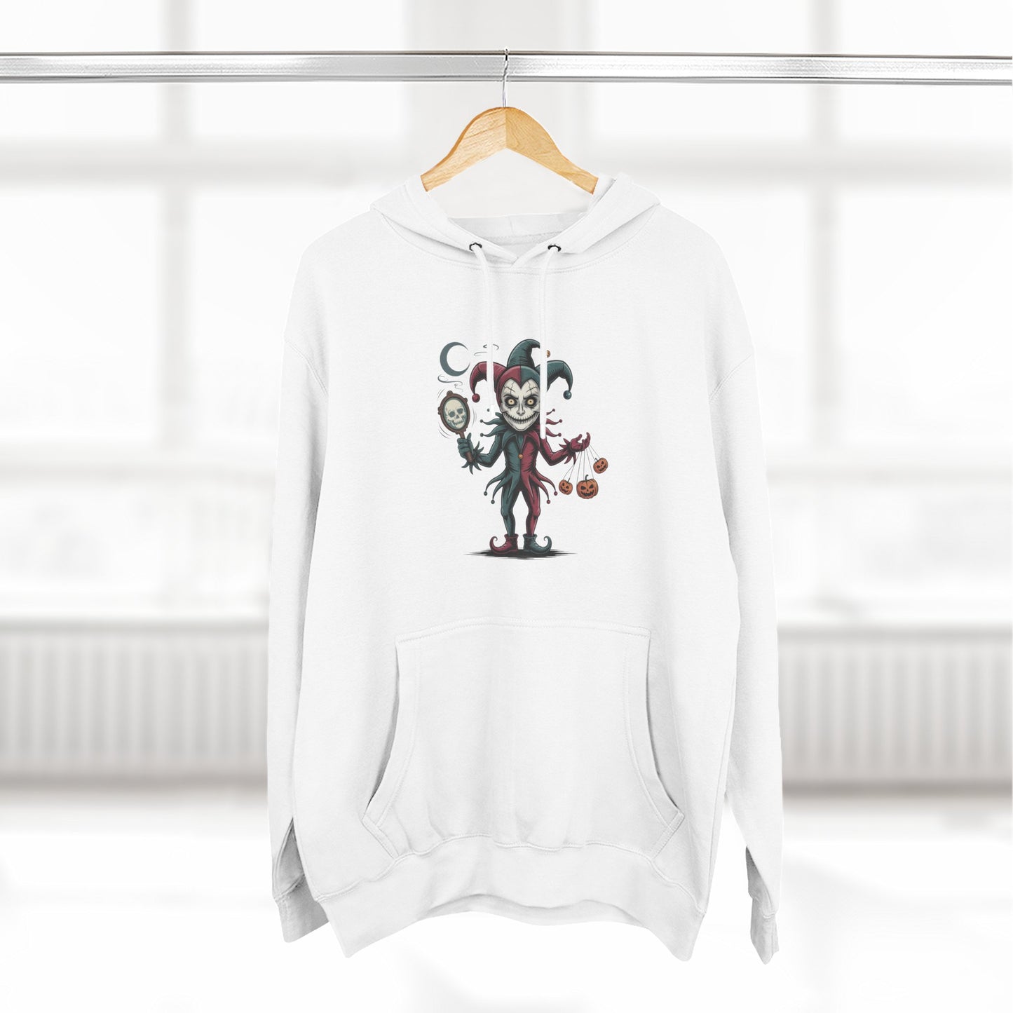 Funny Halloween Fleece Hoodie, Cozy Costume Sweatshirt, Spooky Joke Hoodie, Trick or Treat Apparel, Unique Gift for Halloween